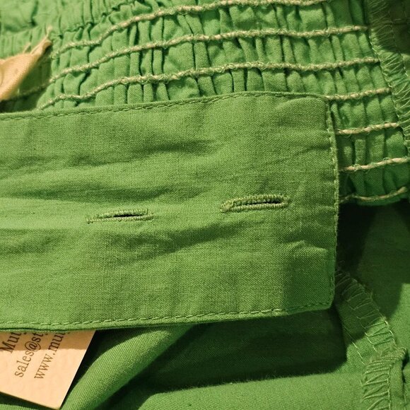 Sim & Sam Mint Green Button Front Crop Top Women's Size M - Picture 11 of 14